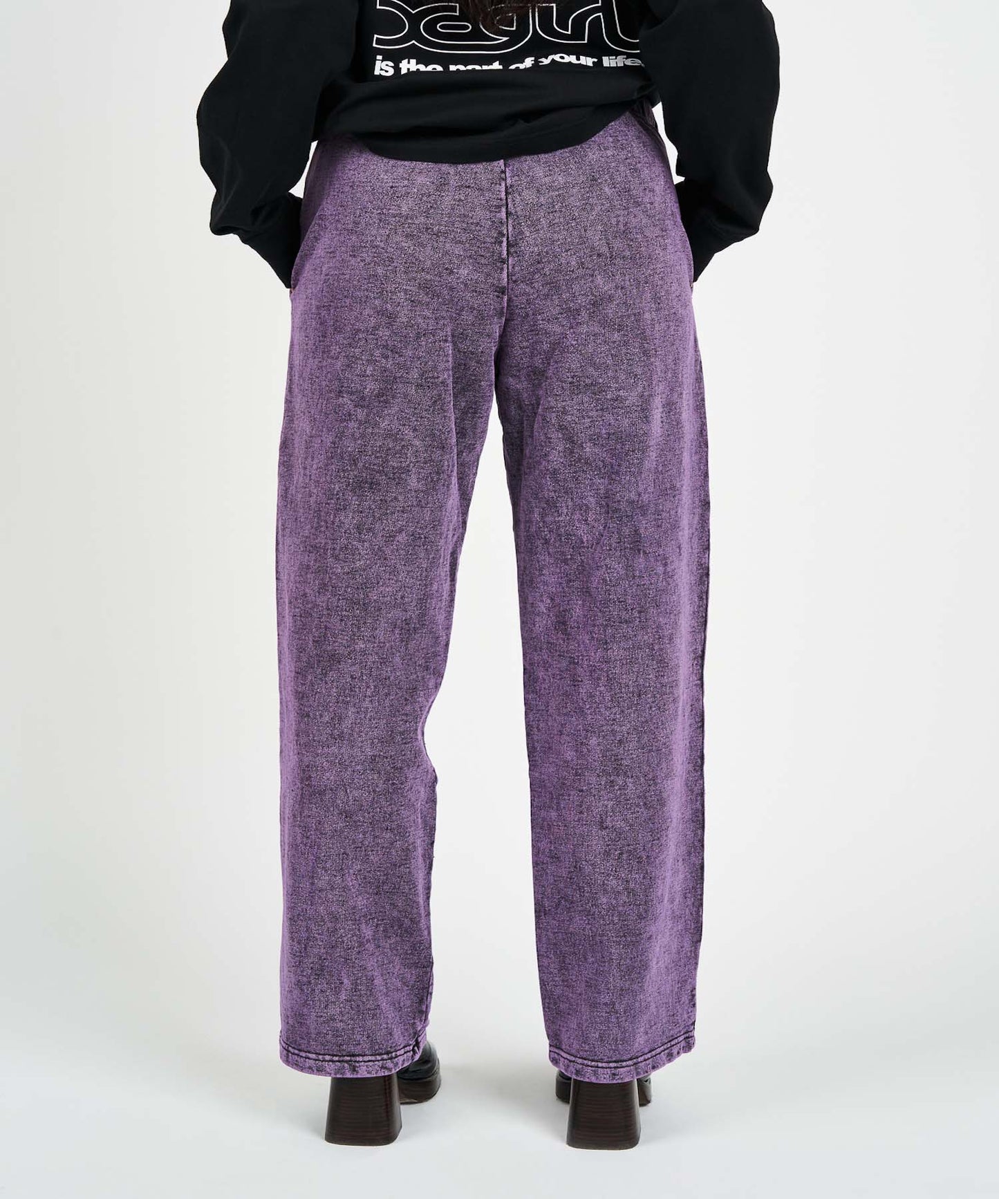 CHEMICAL WASH SWEAT PANTS