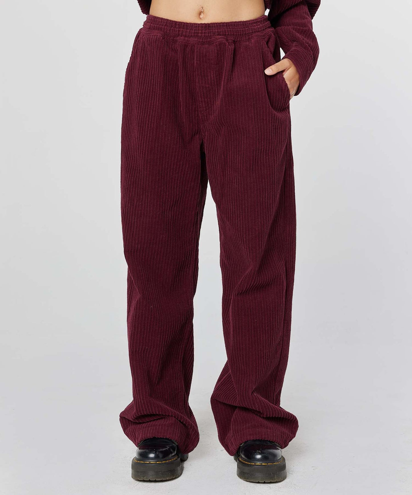 CORDUROY WIDE EASY PANTS