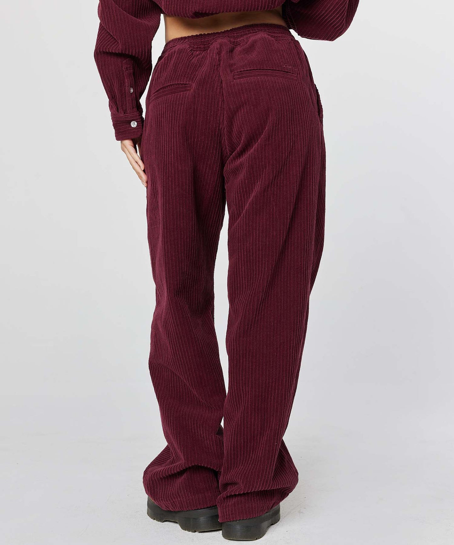 CORDUROY WIDE EASY PANTS