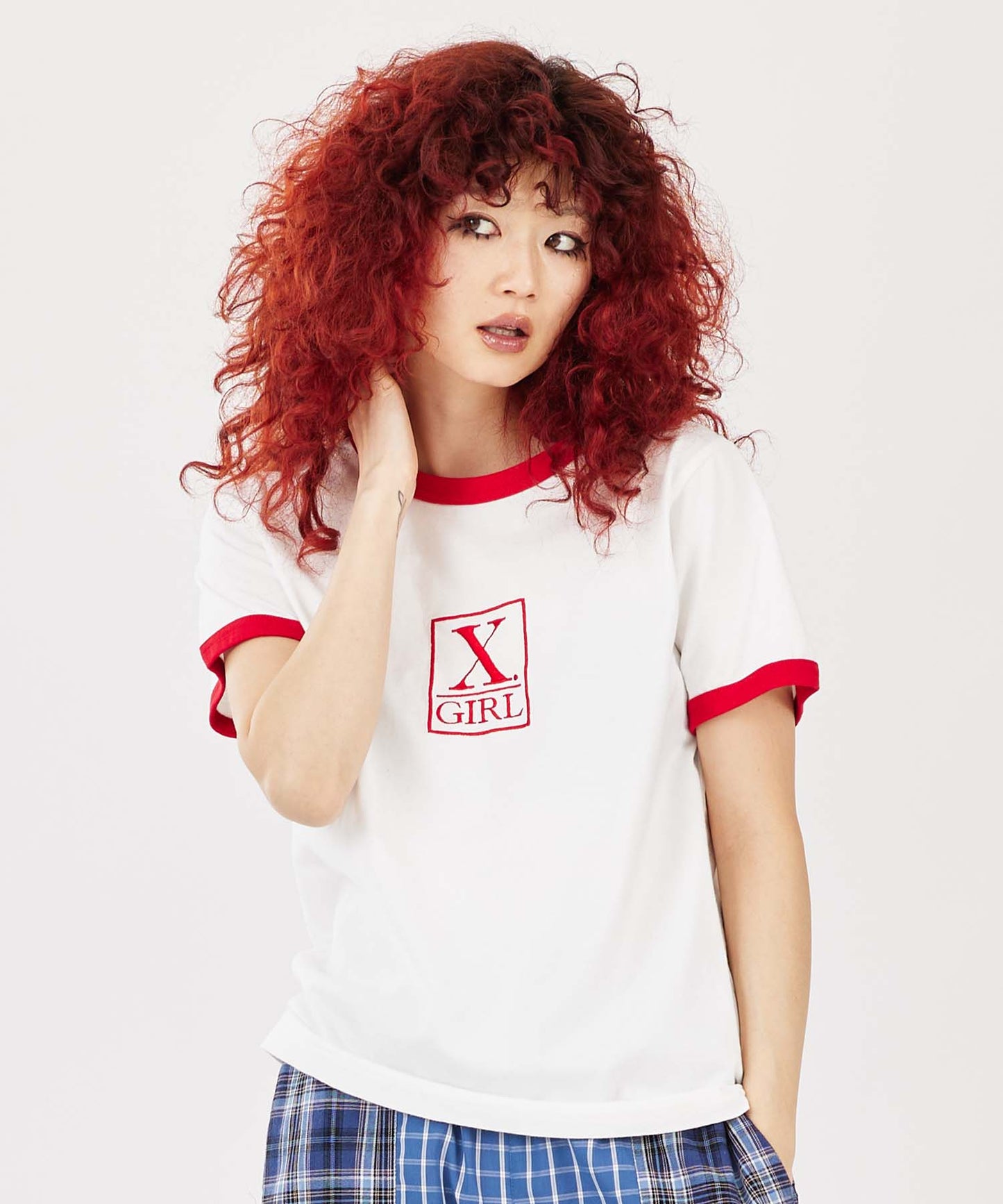 SQUARE LOGO S/S CLASSIC RINGER TEE