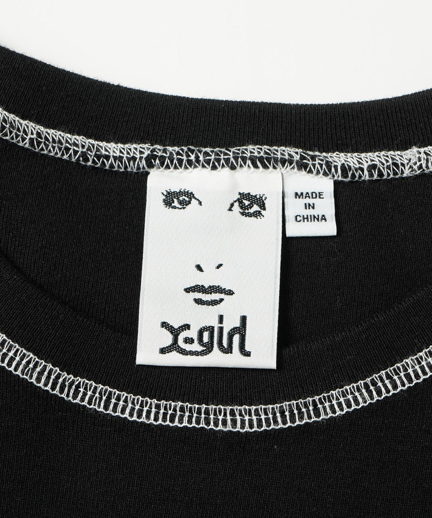BICOLOR STITCH S/S BABY TEE