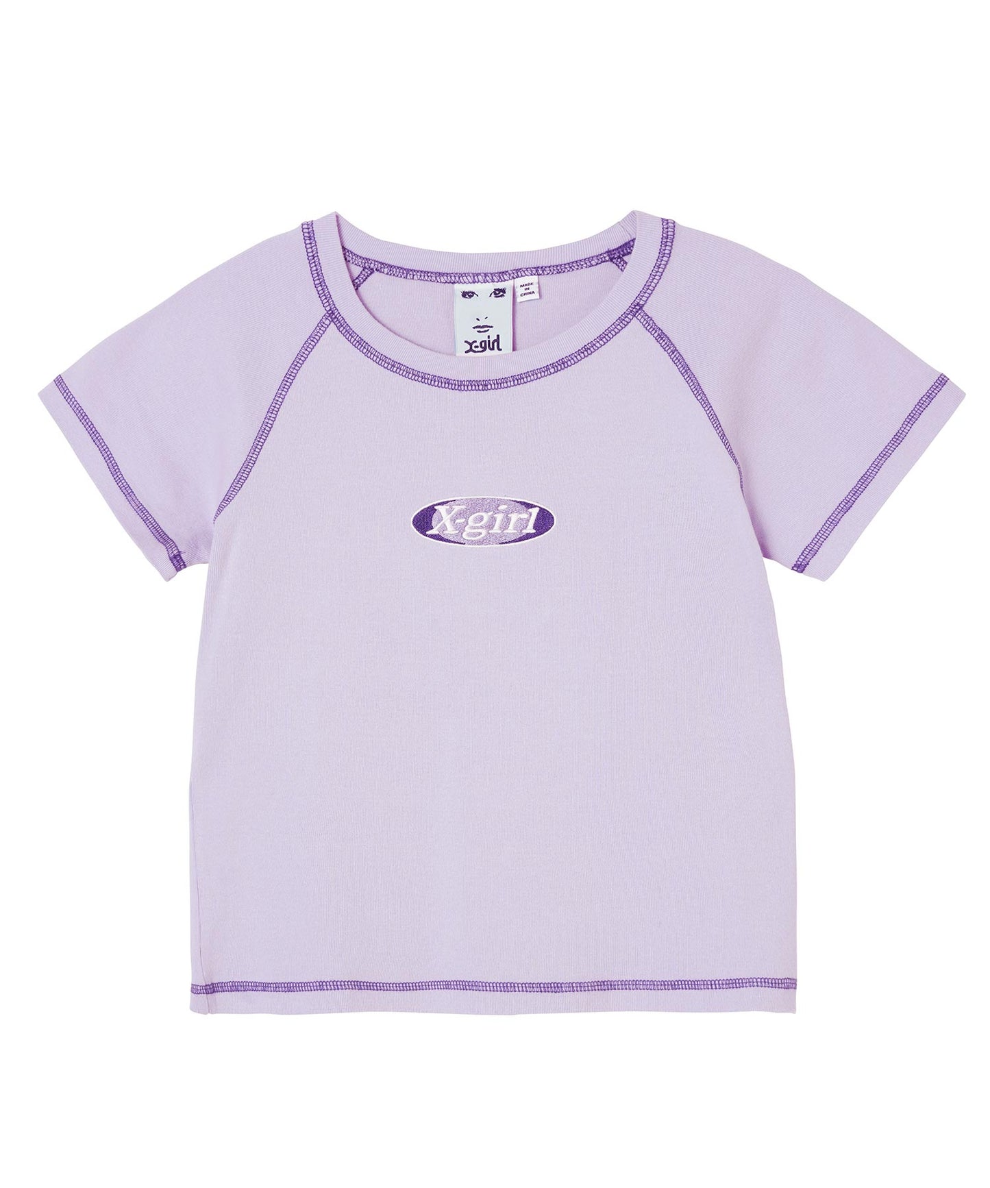 BICOLOR STITCH S/S BABY TEE