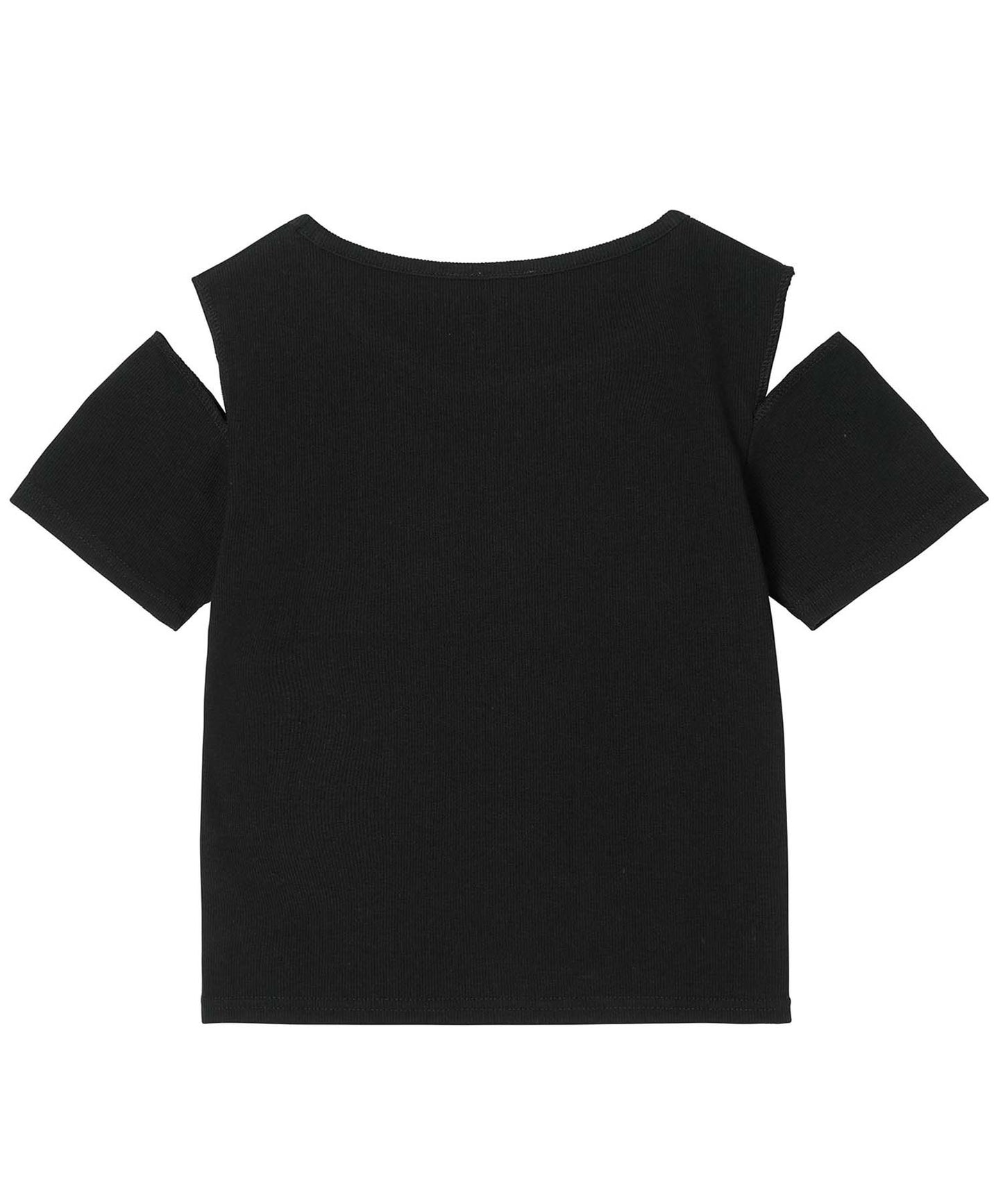 CUT OUT SHOULDER S/S TOP