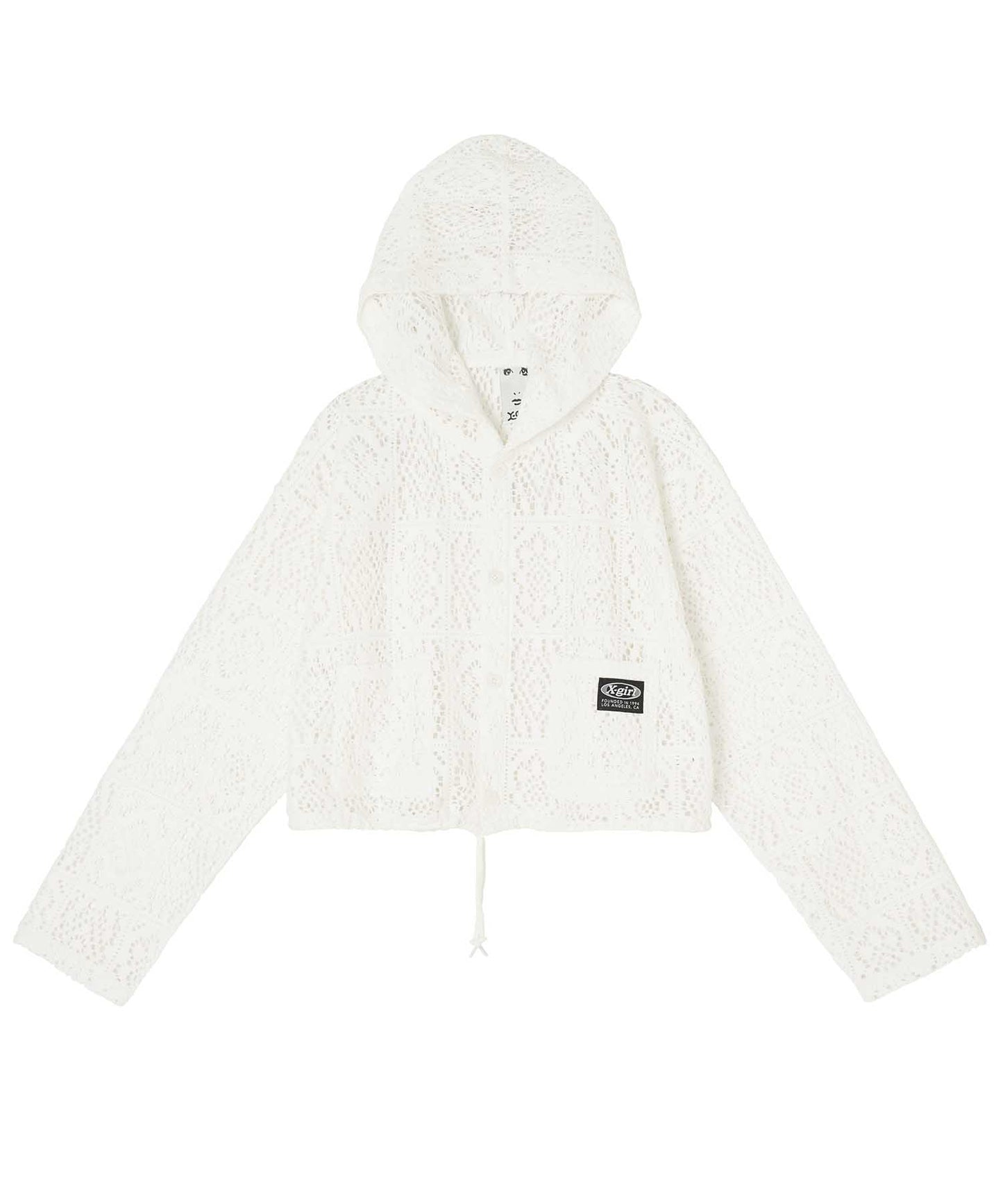 CROCHET CROPPED CARDIGAN