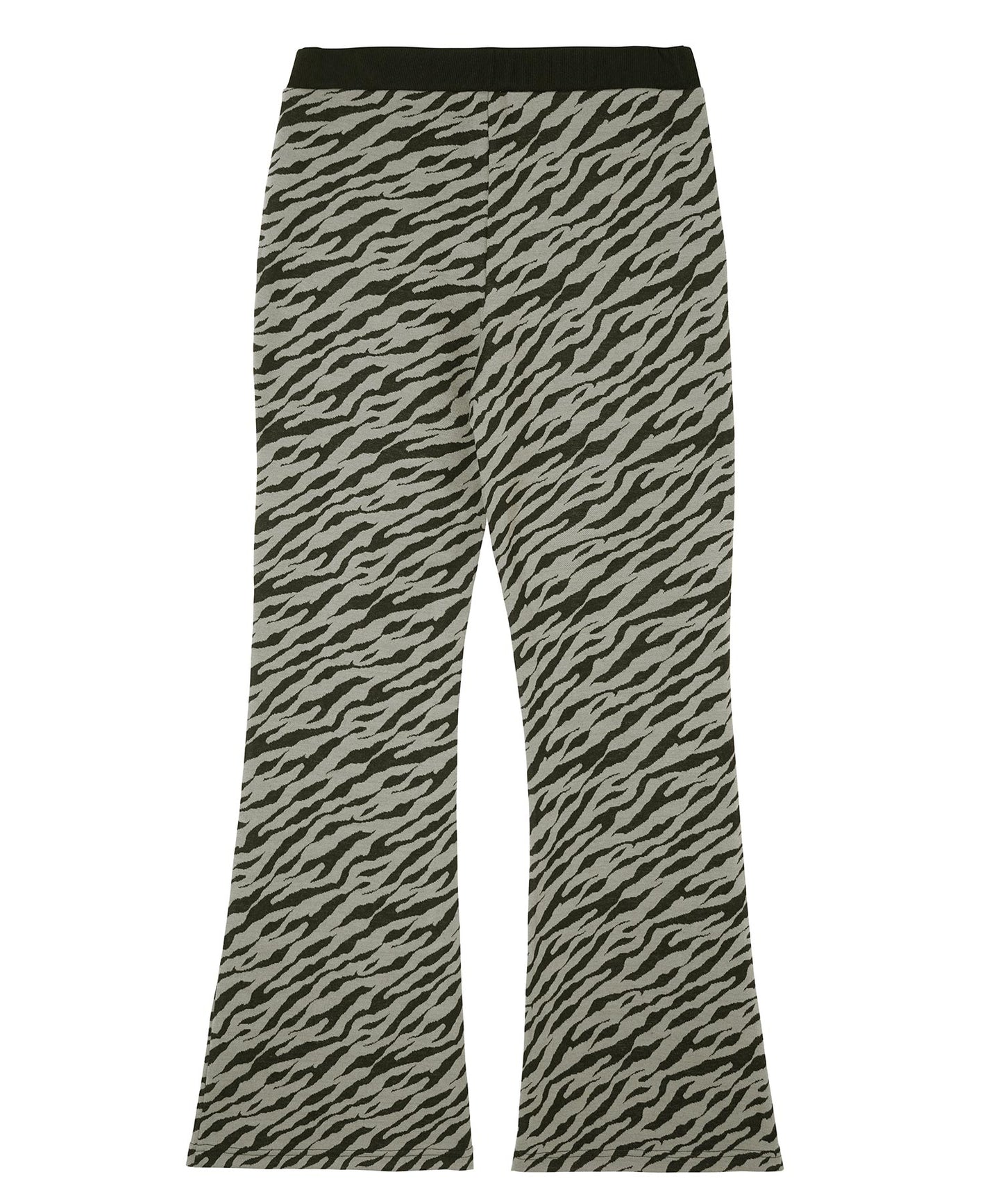 ZEBRA PATTERN FLARE PANTS