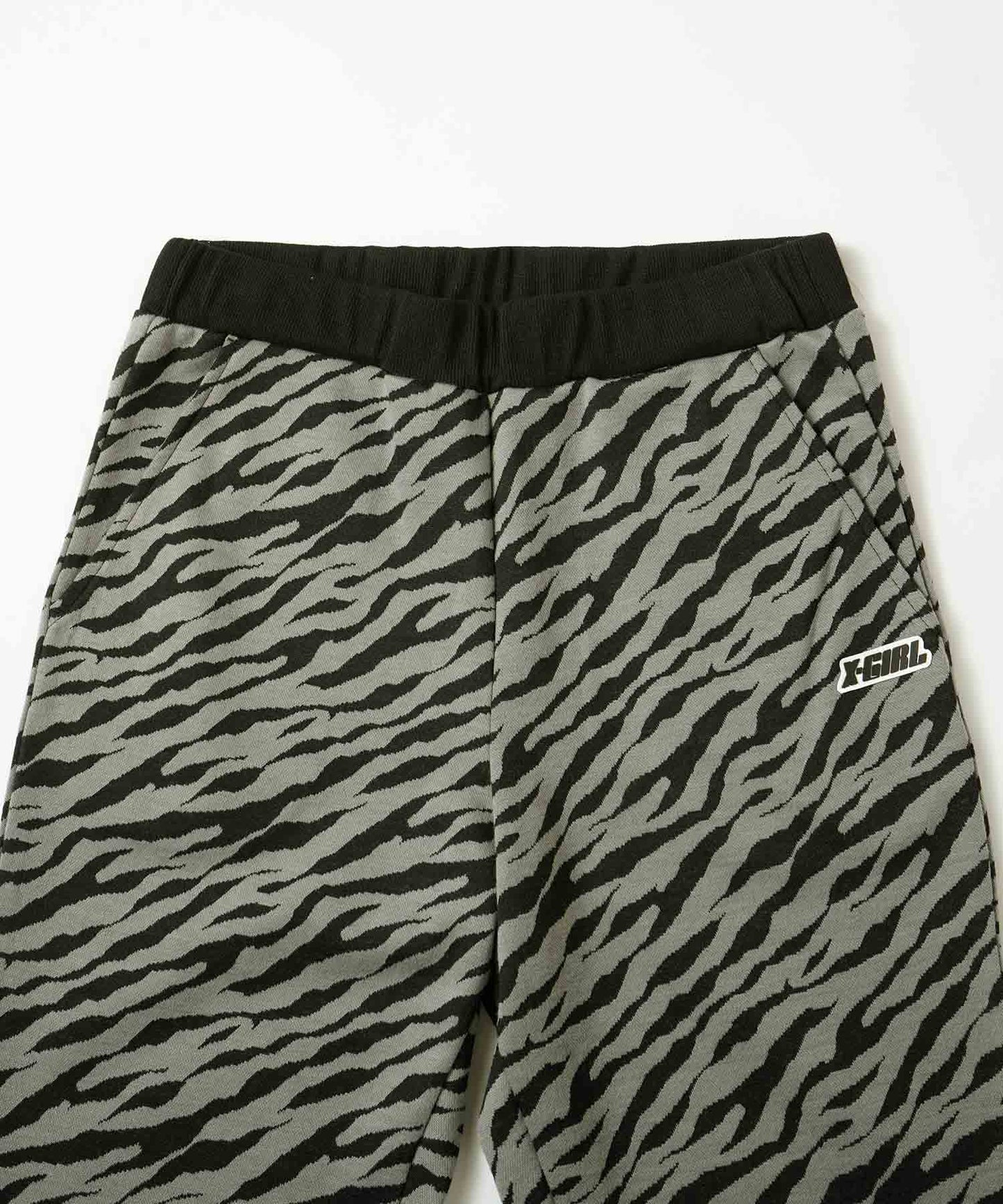 ZEBRA PATTERN FLARE PANTS