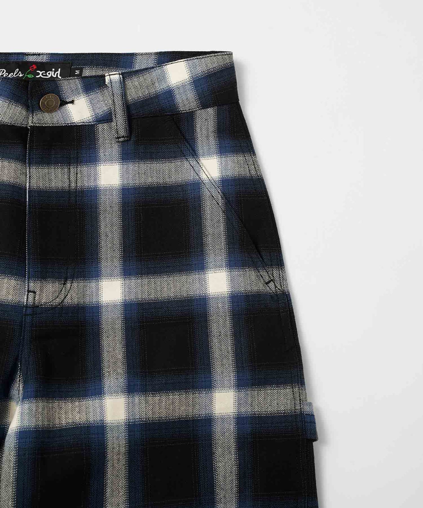 X-girl x Peels PLAID PAINTER PANTS