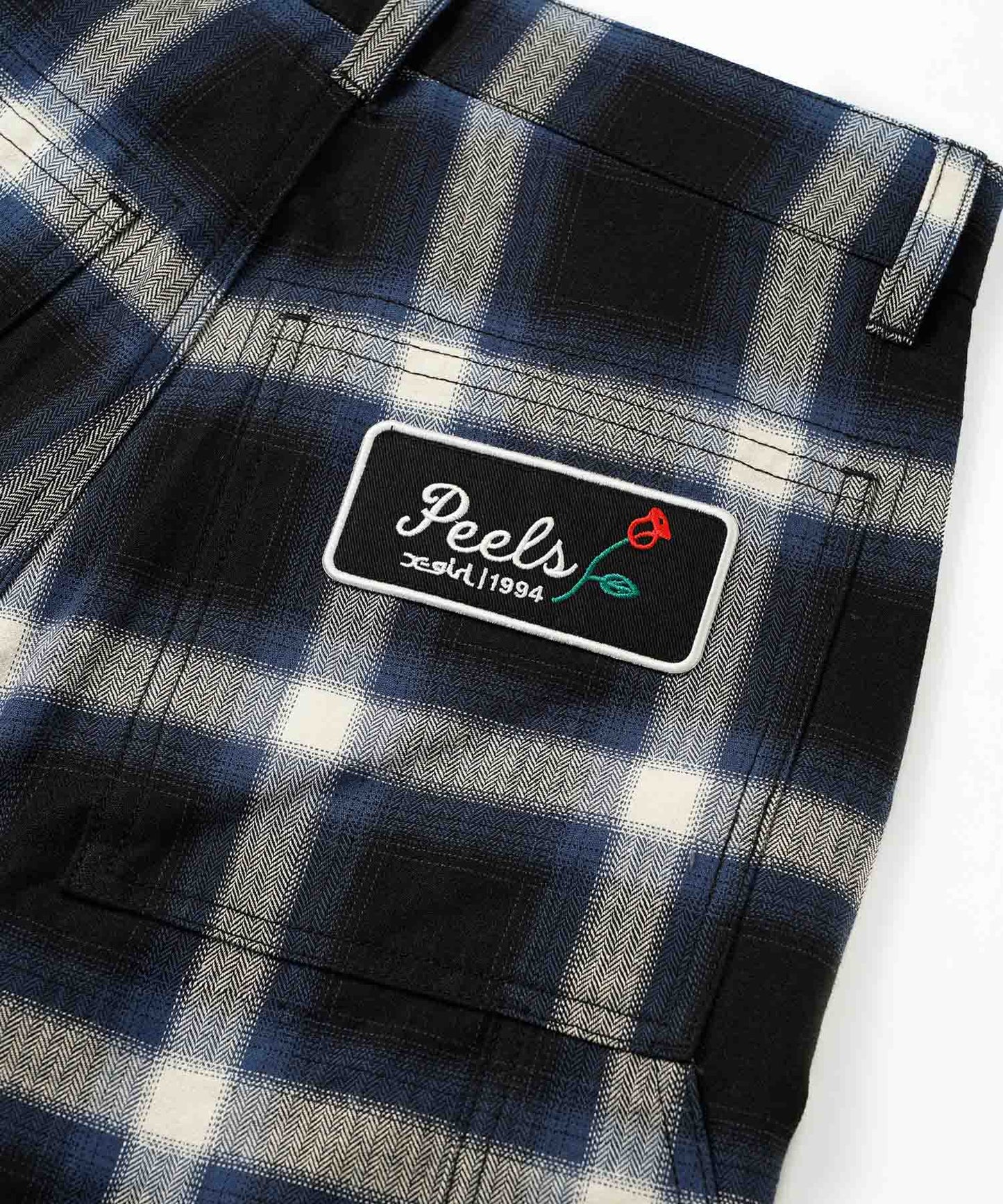 X-girl x Peels PLAID PAINTER PANTS