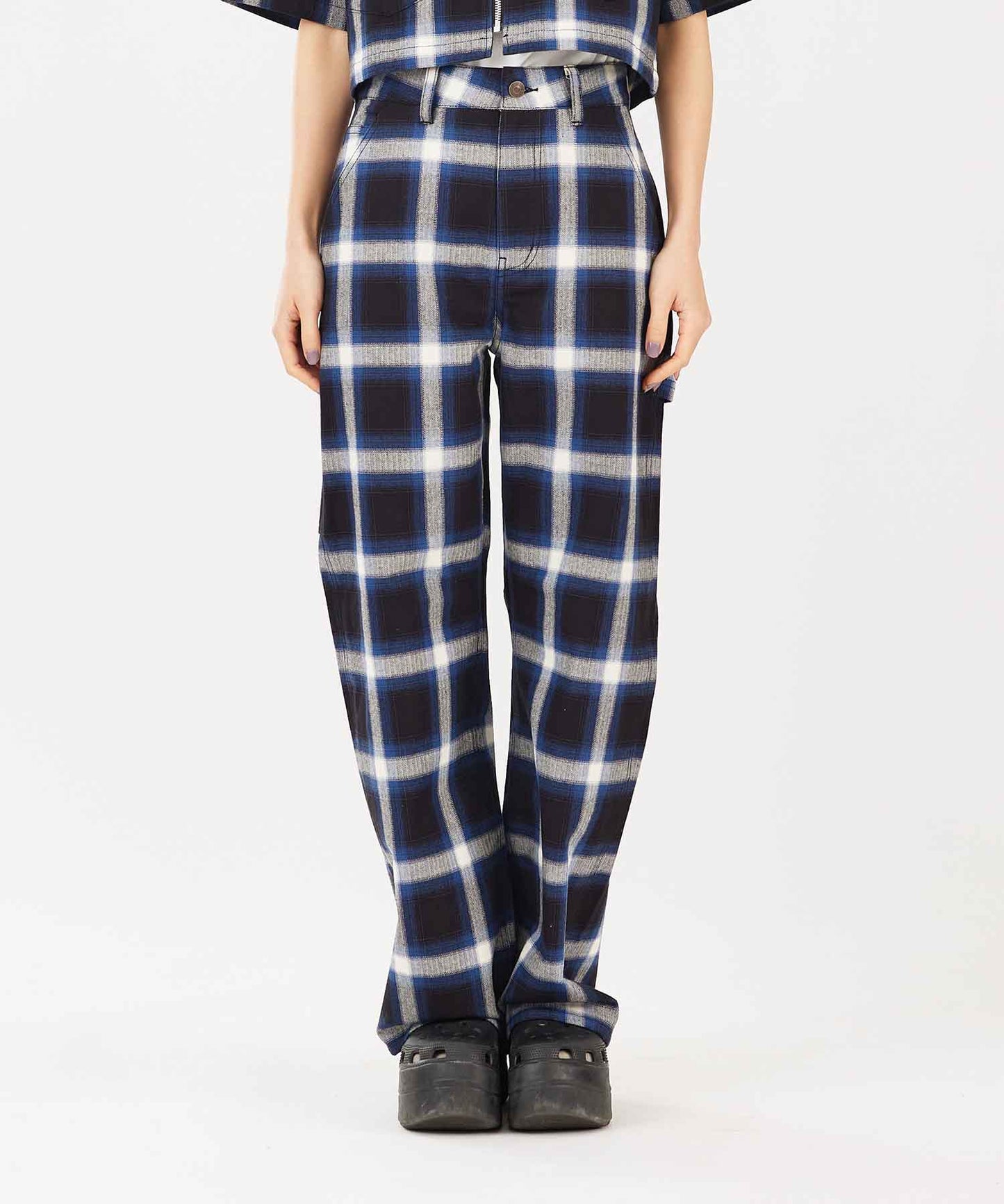 X-girl x Peels PLAID PAINTER PANTS