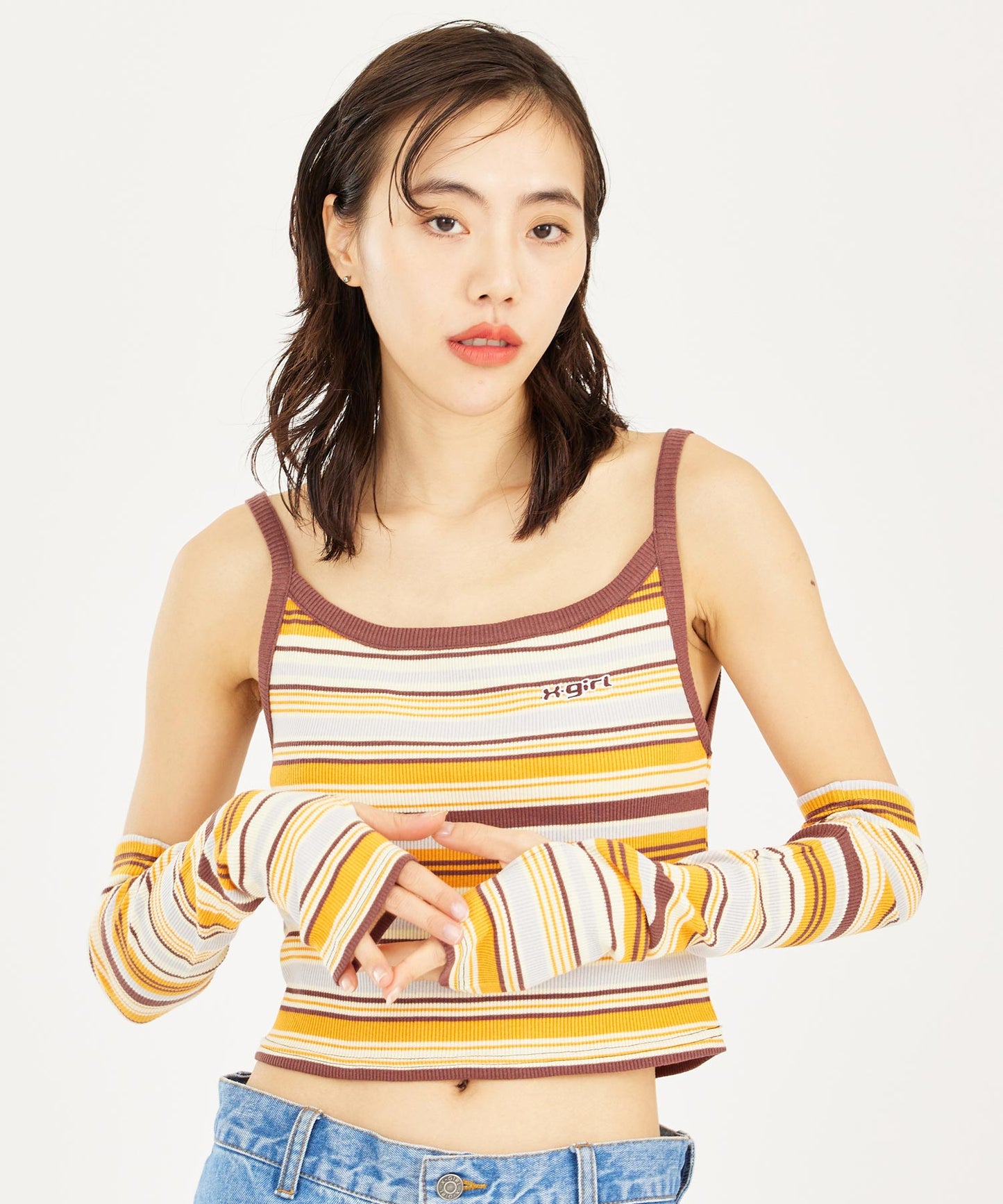 STRIPED ARM WARMER