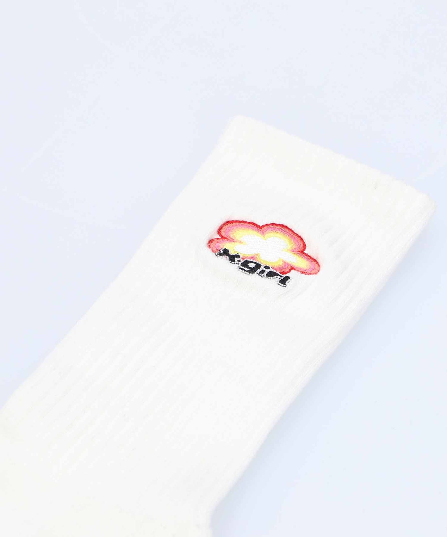 FLOWER LOGO RIB SOCKS