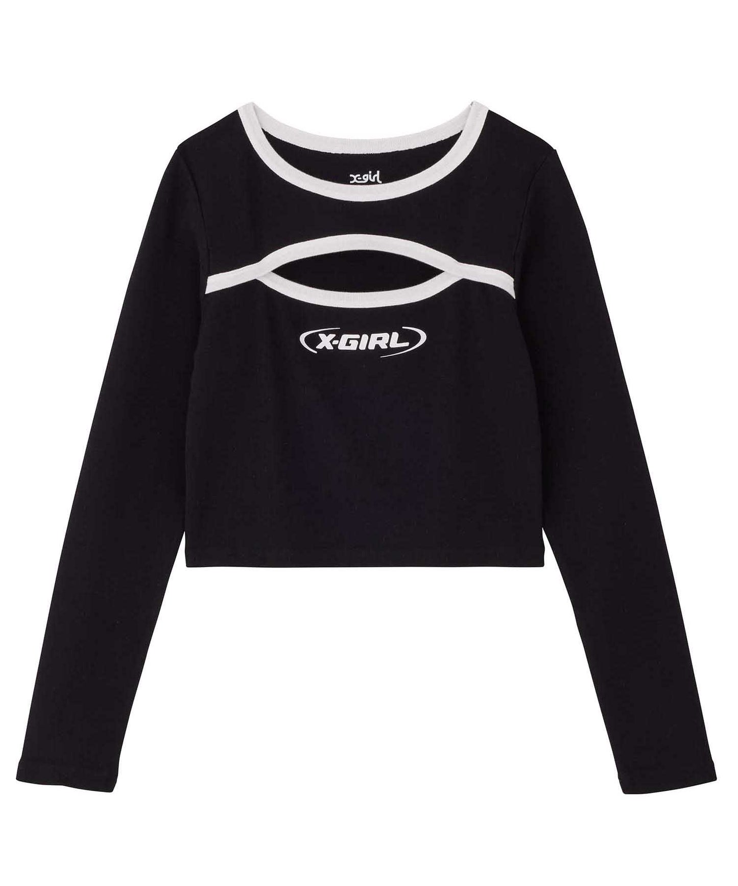 FRONT CUTOUT L/S BABY TEE