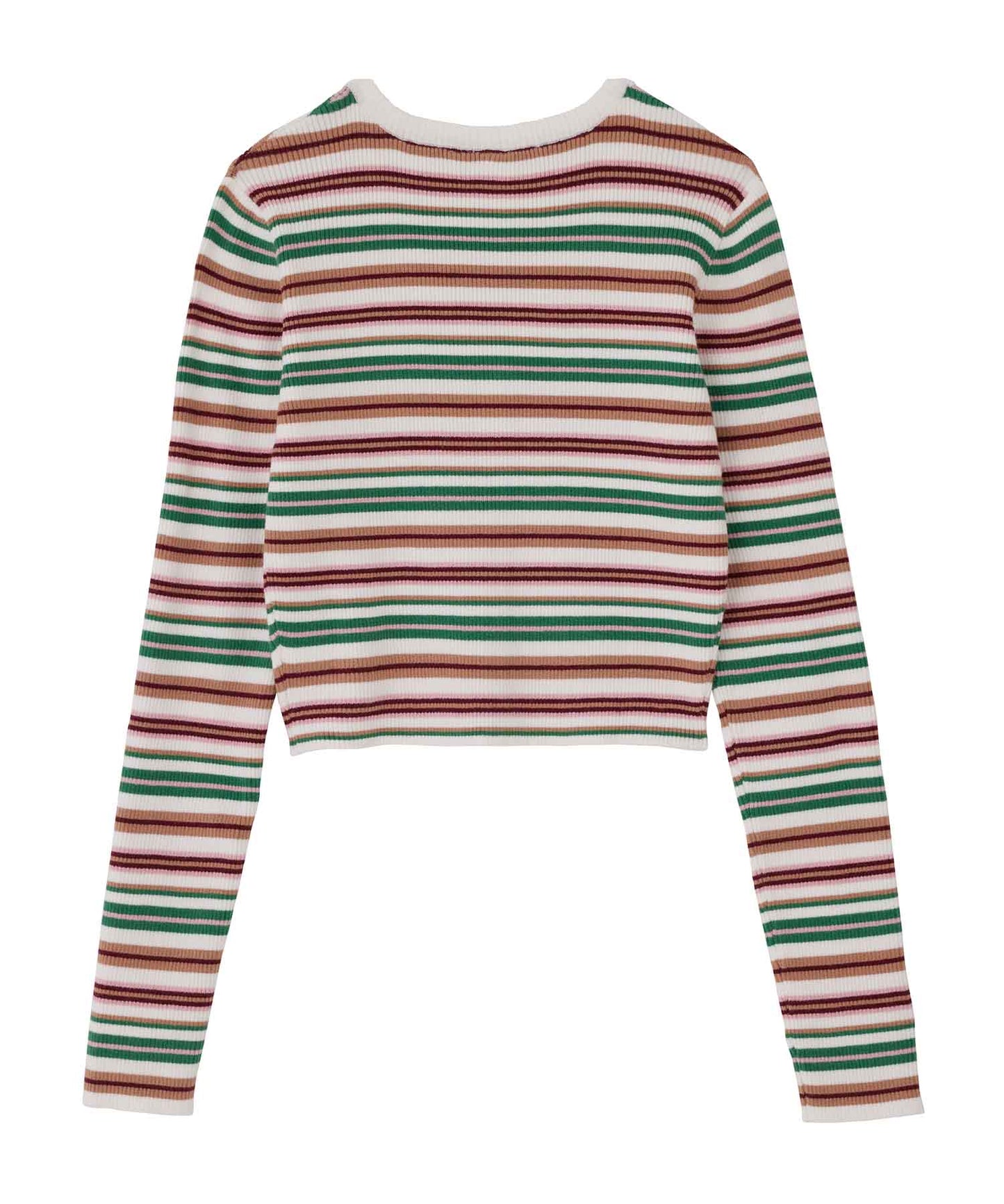 STRIPED KNIT CARDIGAN