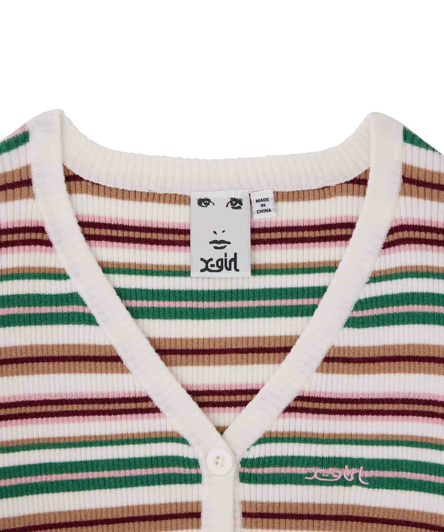 STRIPED KNIT CARDIGAN