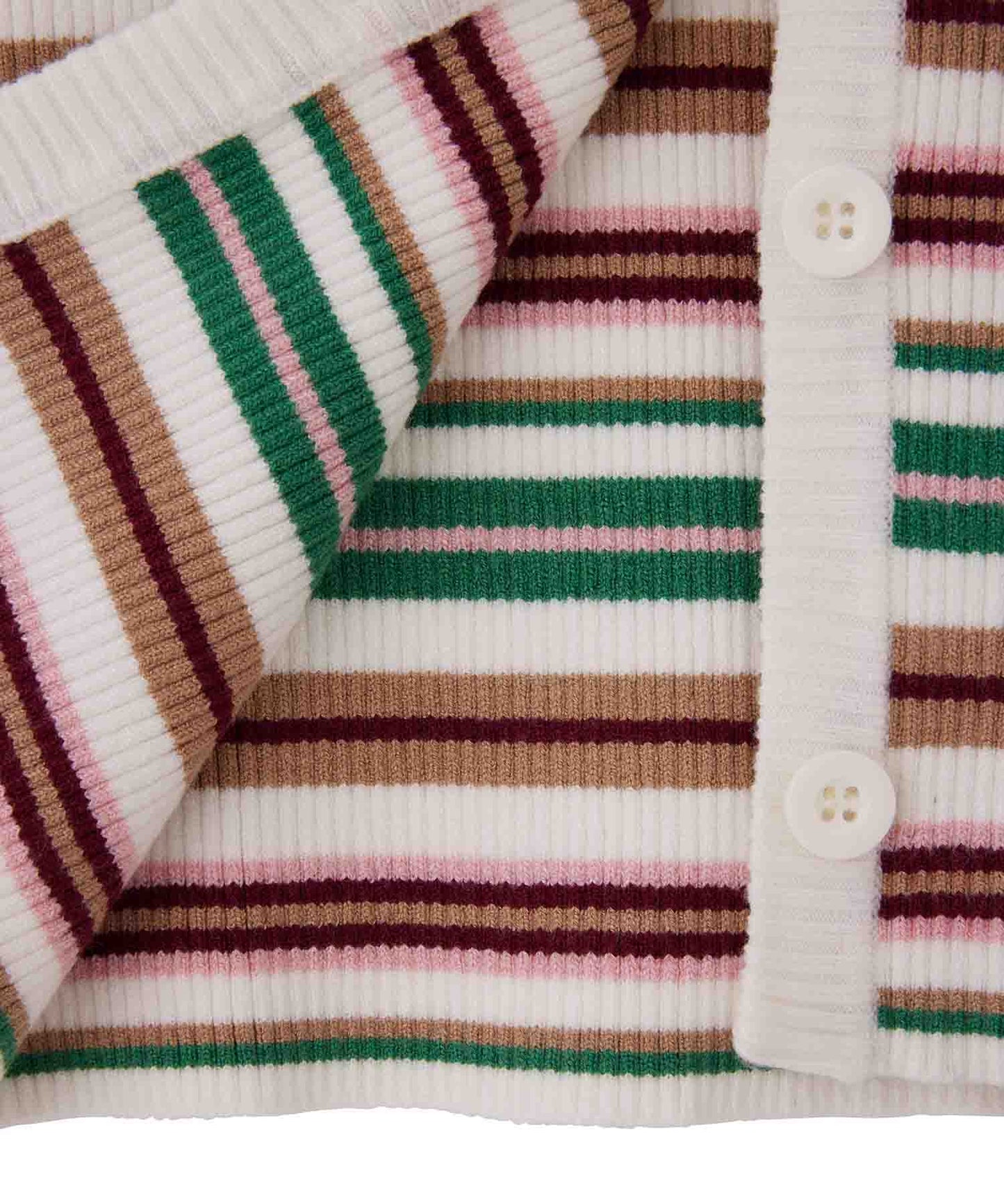 STRIPED KNIT CARDIGAN