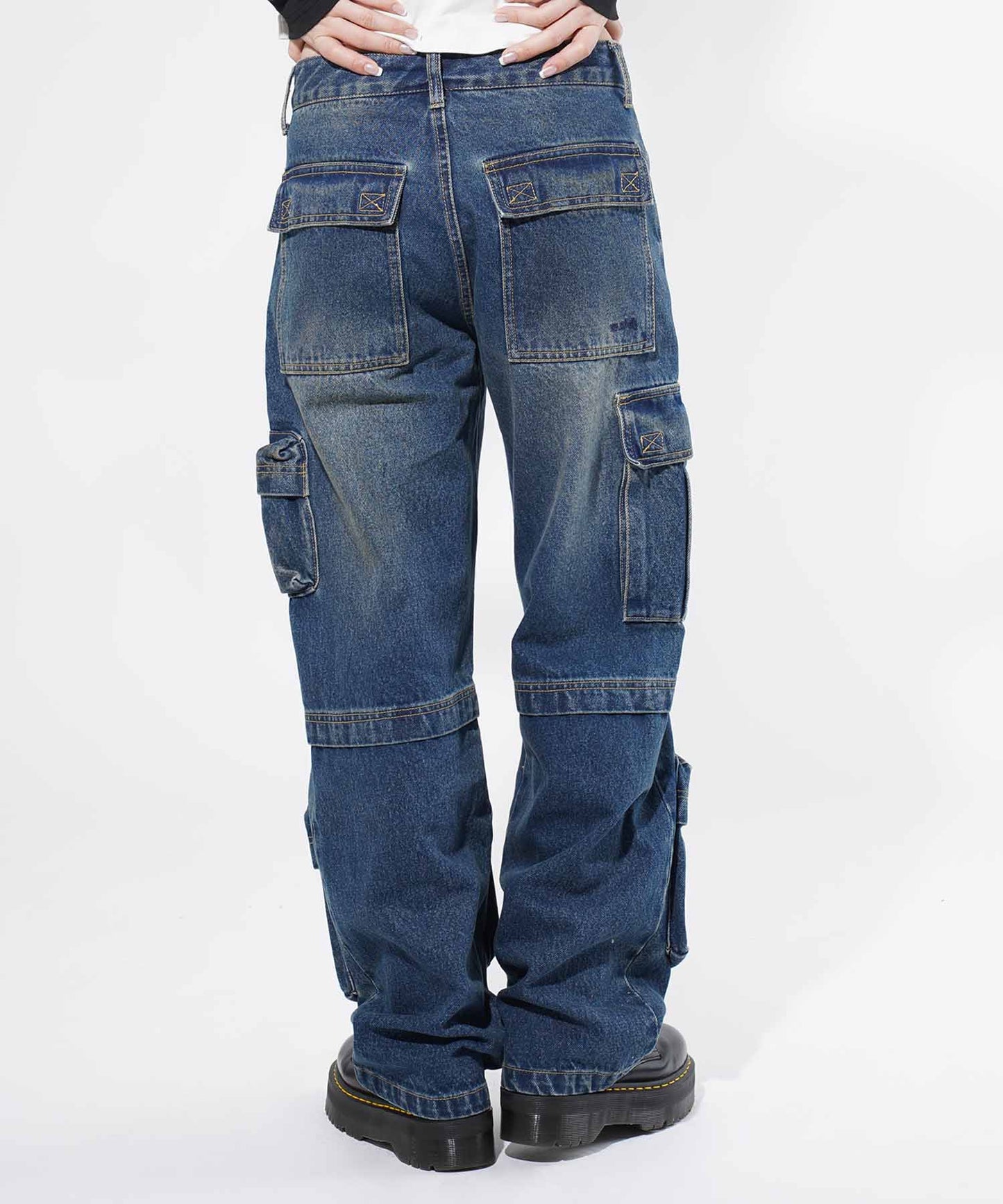 POCKET DENIM PANTS