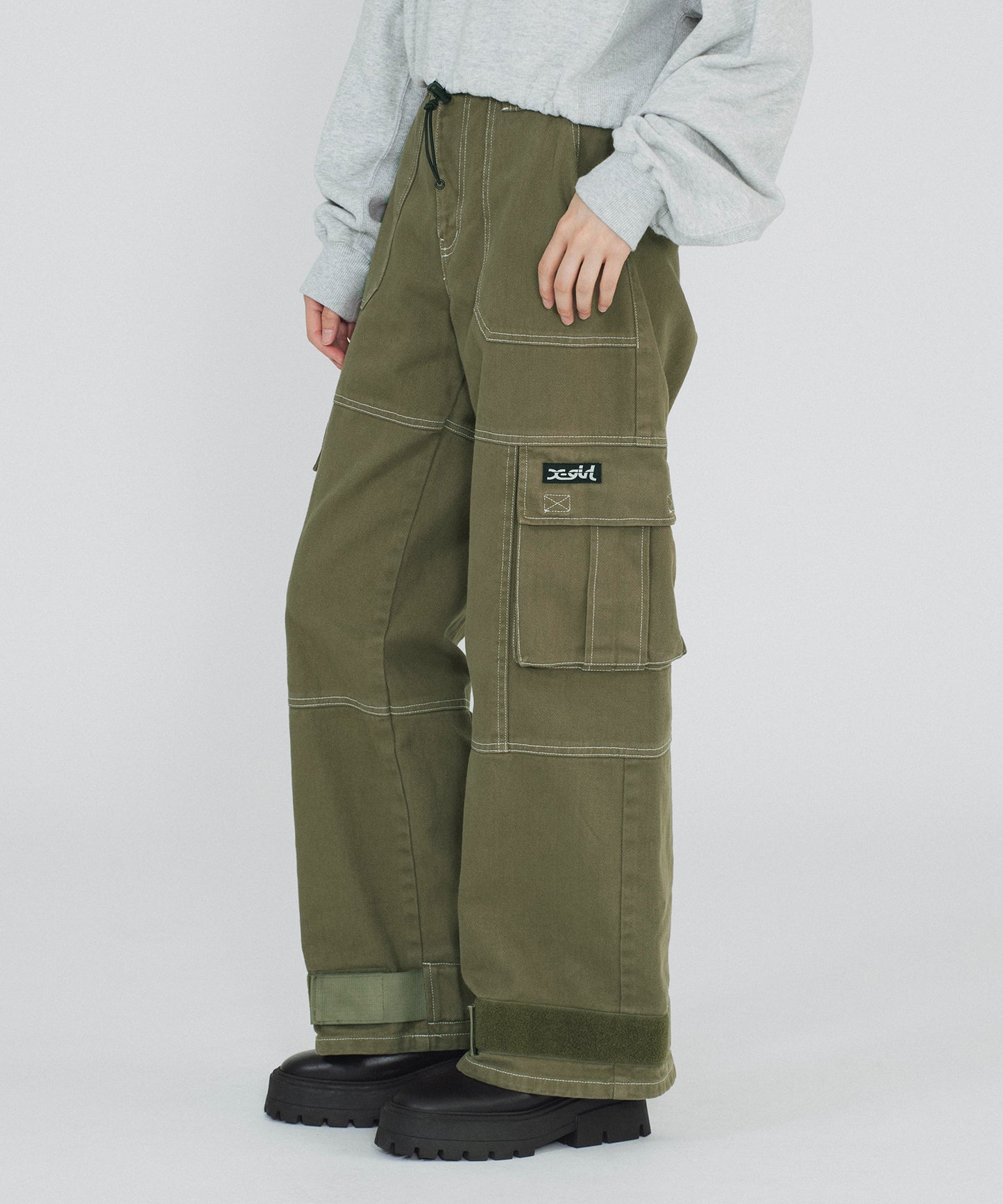 ADJUSTABLE HEM CARGO PANTS