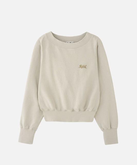 WIDE NECK SWEAT TOP