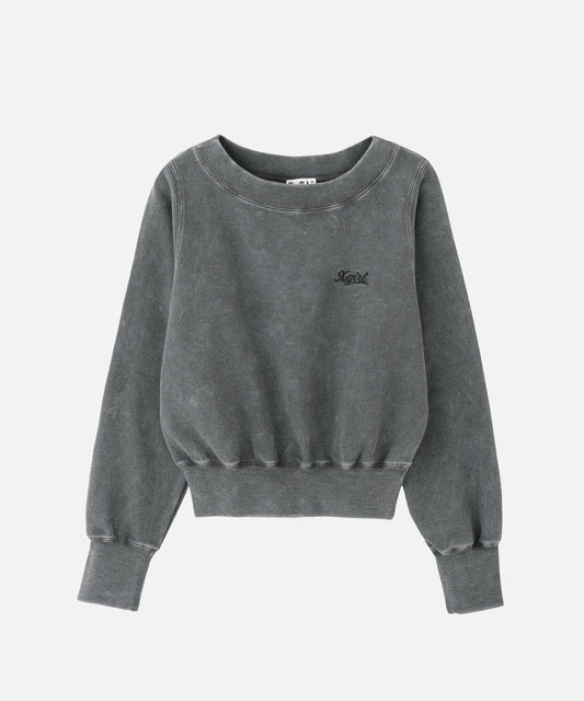 WIDE NECK SWEAT TOP