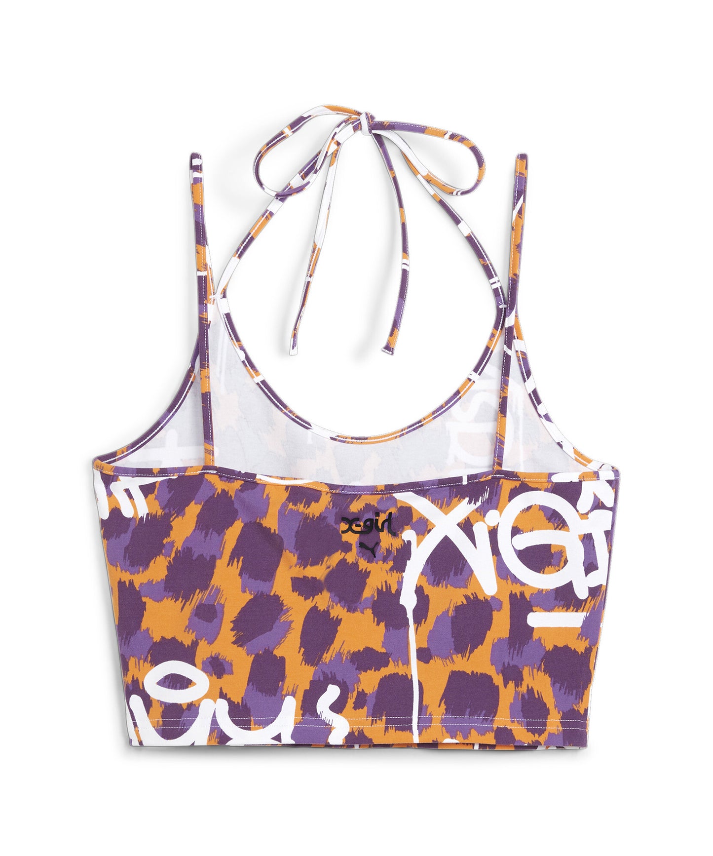 PUMA x X-girl AOP CROP TOP