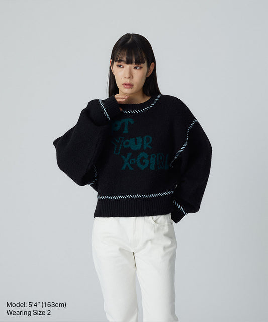 Not Your X-girl Knitted Sweater