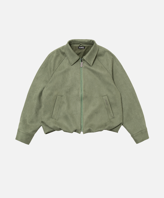 Faux Suede Trucker Jacket