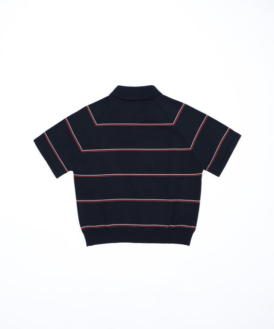 Striped Knitted S/S Polo