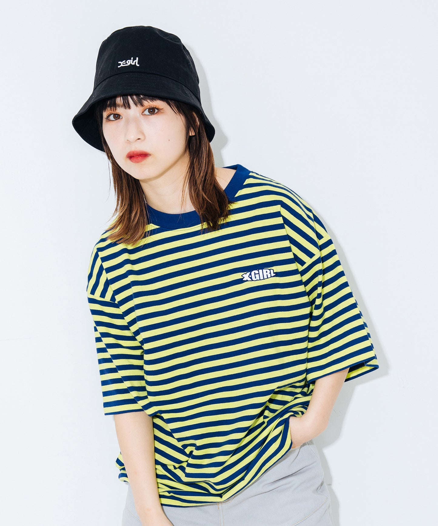 STRIPED H/S TEE