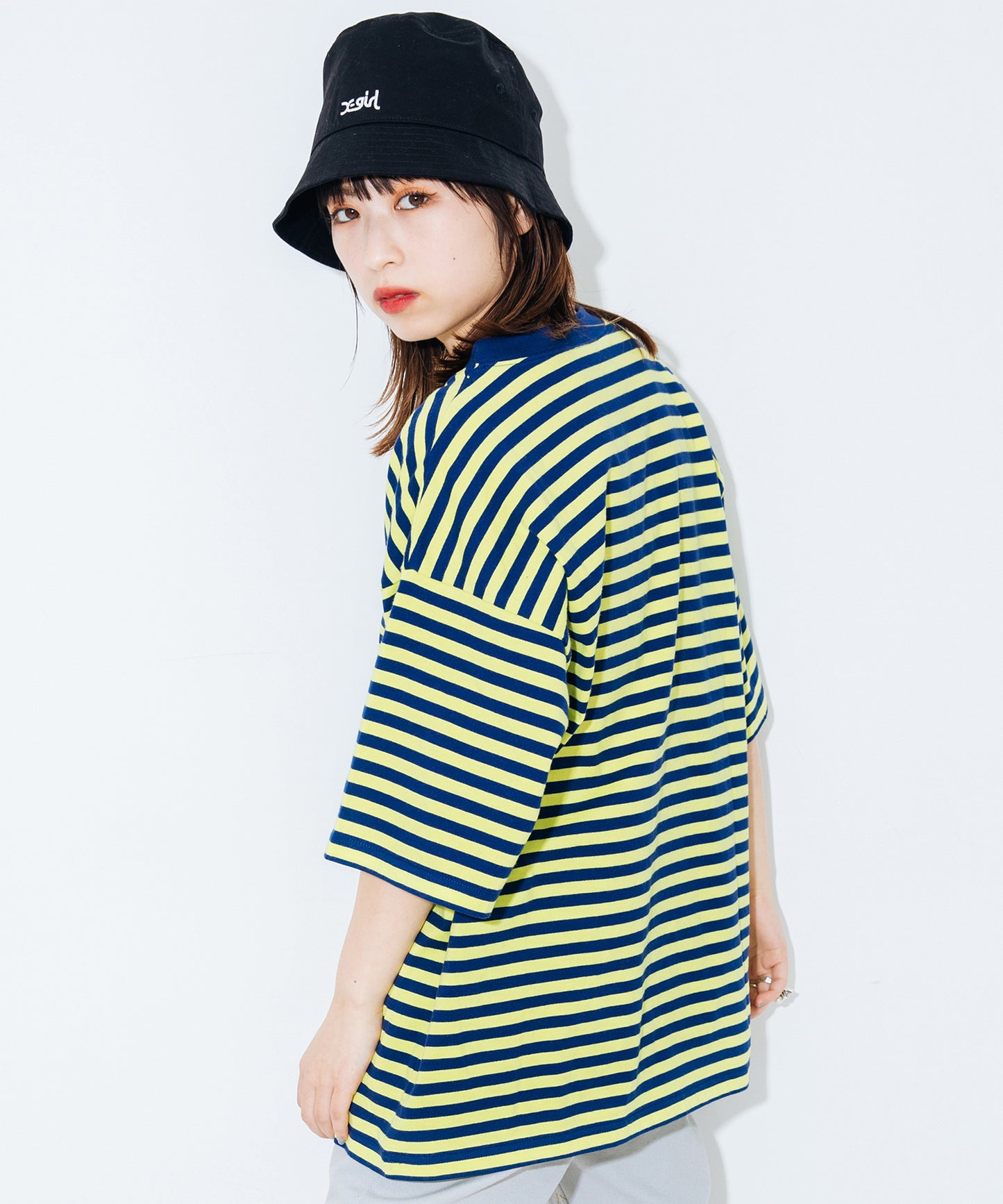 STRIPED H/S TEE