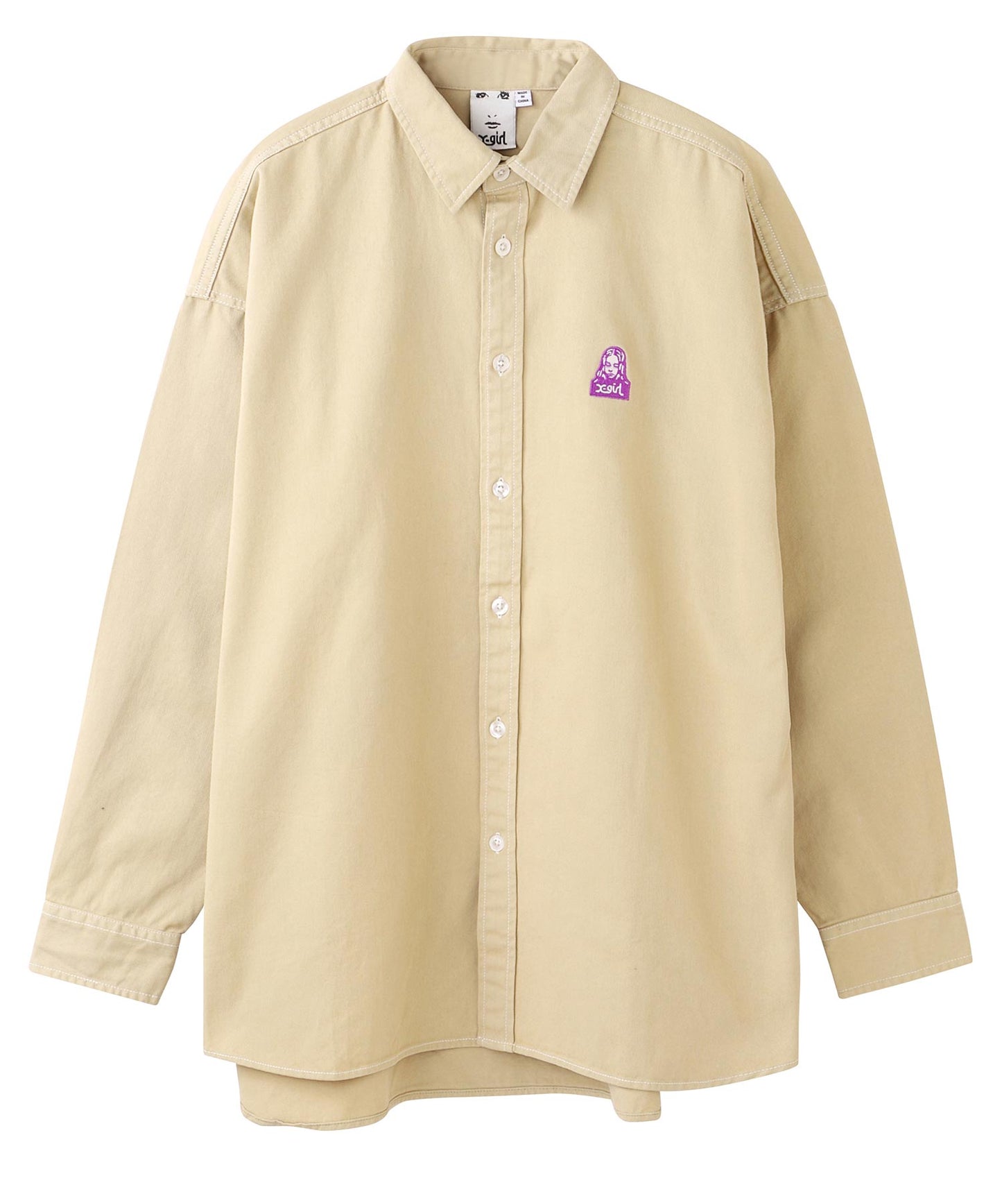 EMDROIDERY FACE SHIRT