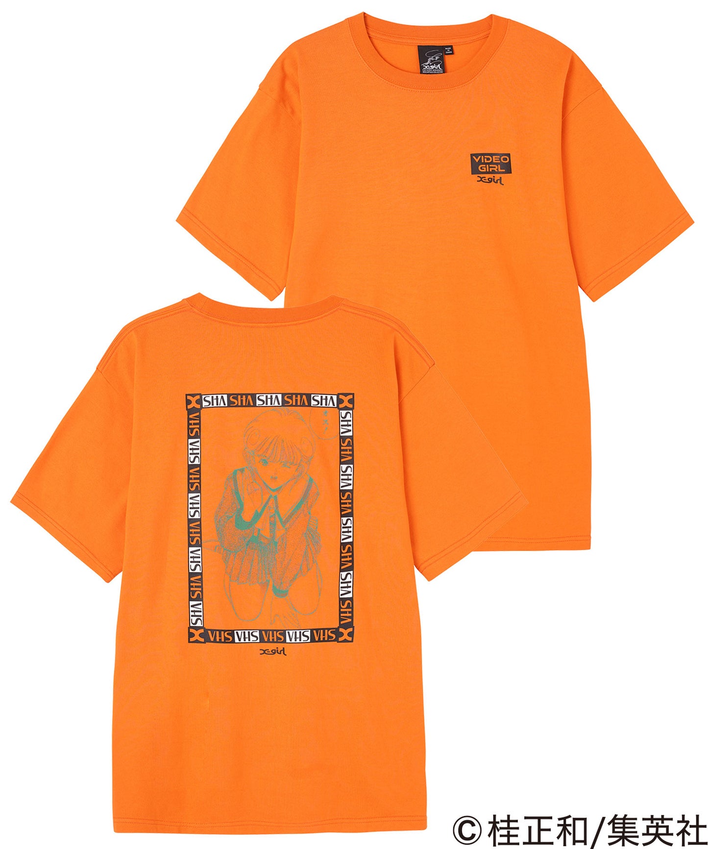 X-girl x KATSURA MASAKAZU DENEI SHOJYO SCENE S/S TEE