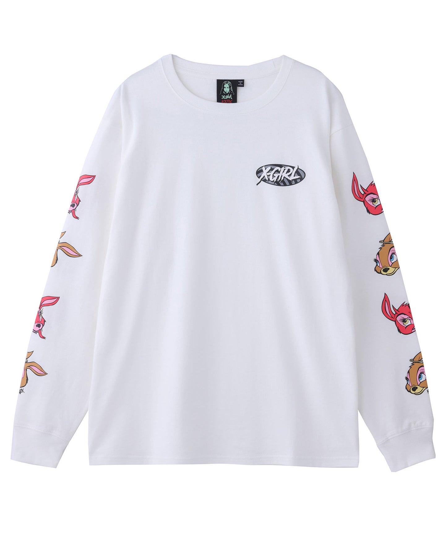 X-girl × KOZIK BUNNY L/S TEE