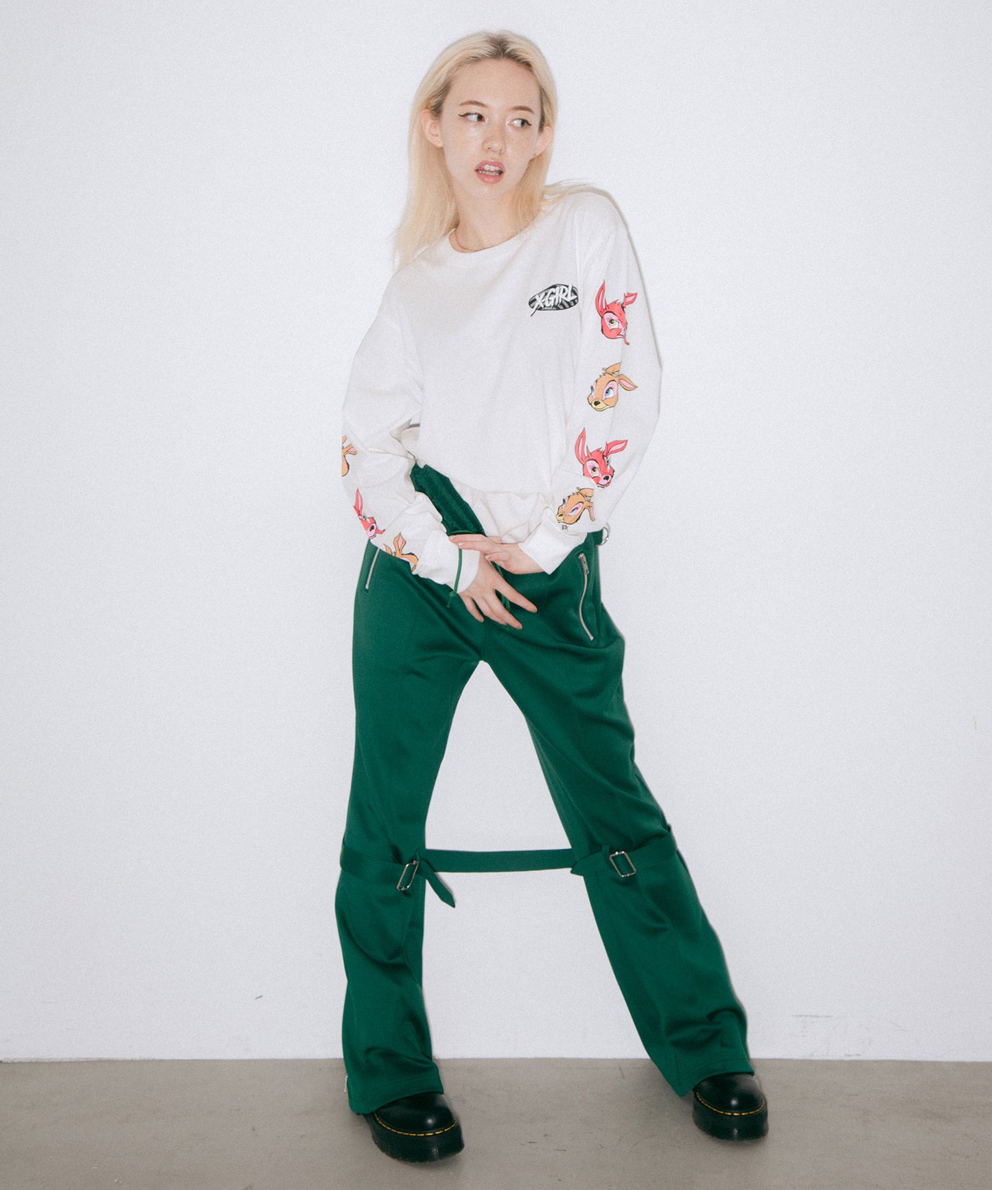 X-girl × KOZIK BUNNY L/S TEE