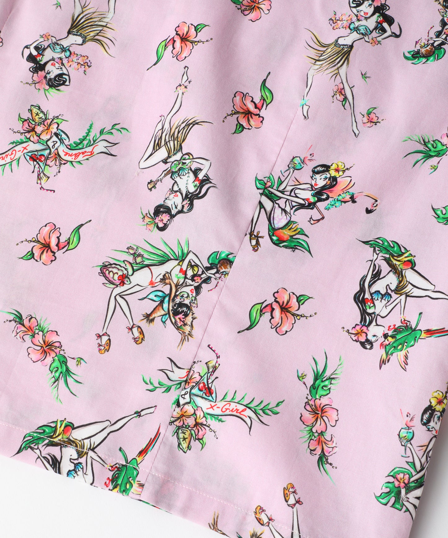 X-girl x FALINE GIRLS ALOHA SHIRT, SHIRT, X-Girl