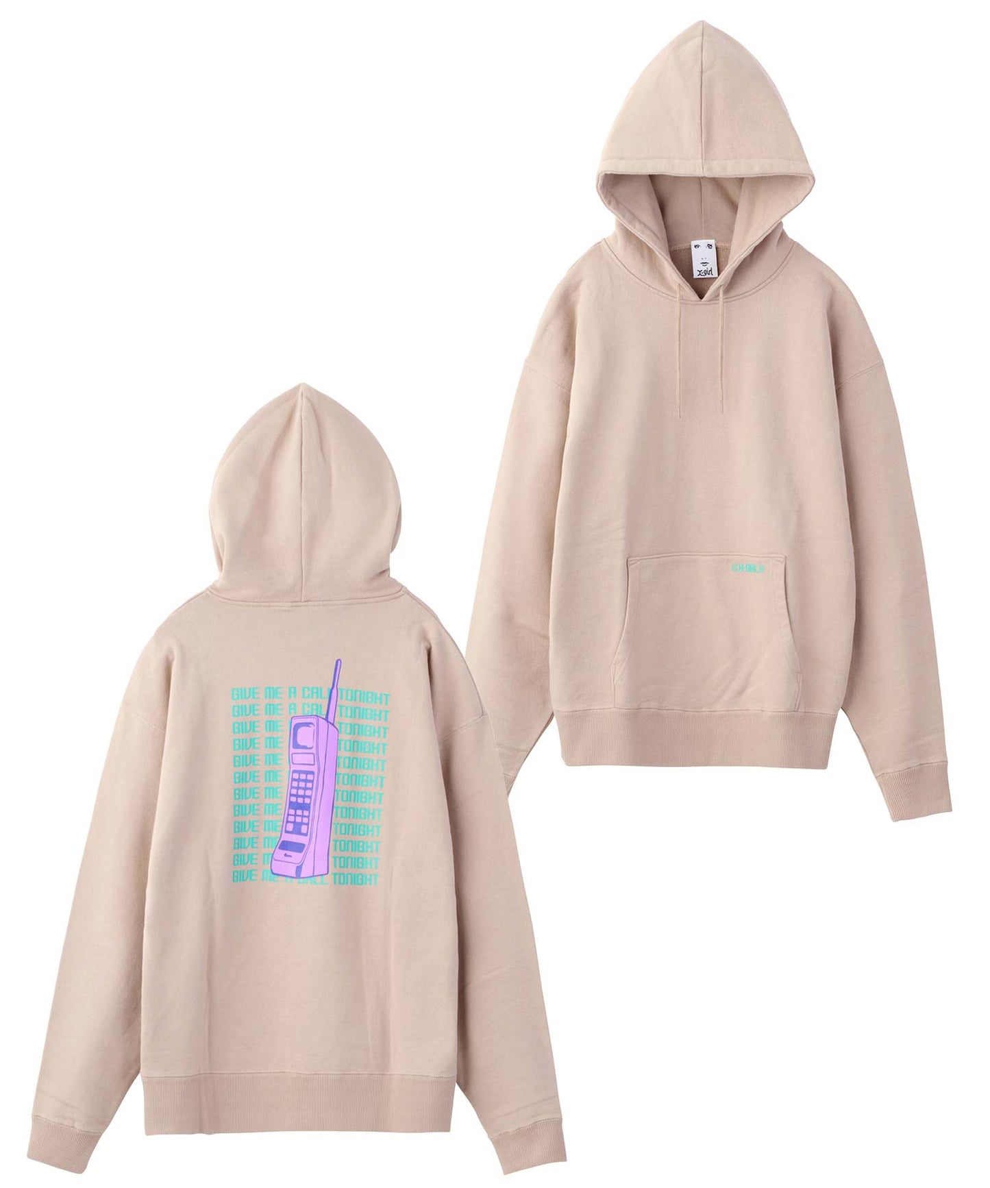 RETRO PHONE SWEAT HOODIE - X-girl