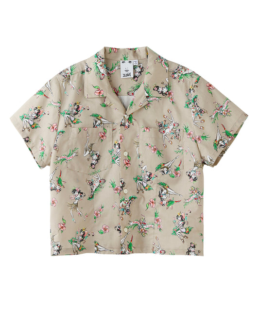 X-girl x FALINE GIRLS ALOHA SHIRT, SHIRT, X-Girl