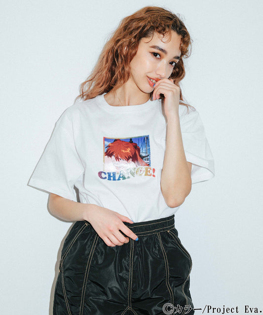 X-girl x EVANGELION CHANCE! S/S TEE, T-SHIRT, X-Girl
