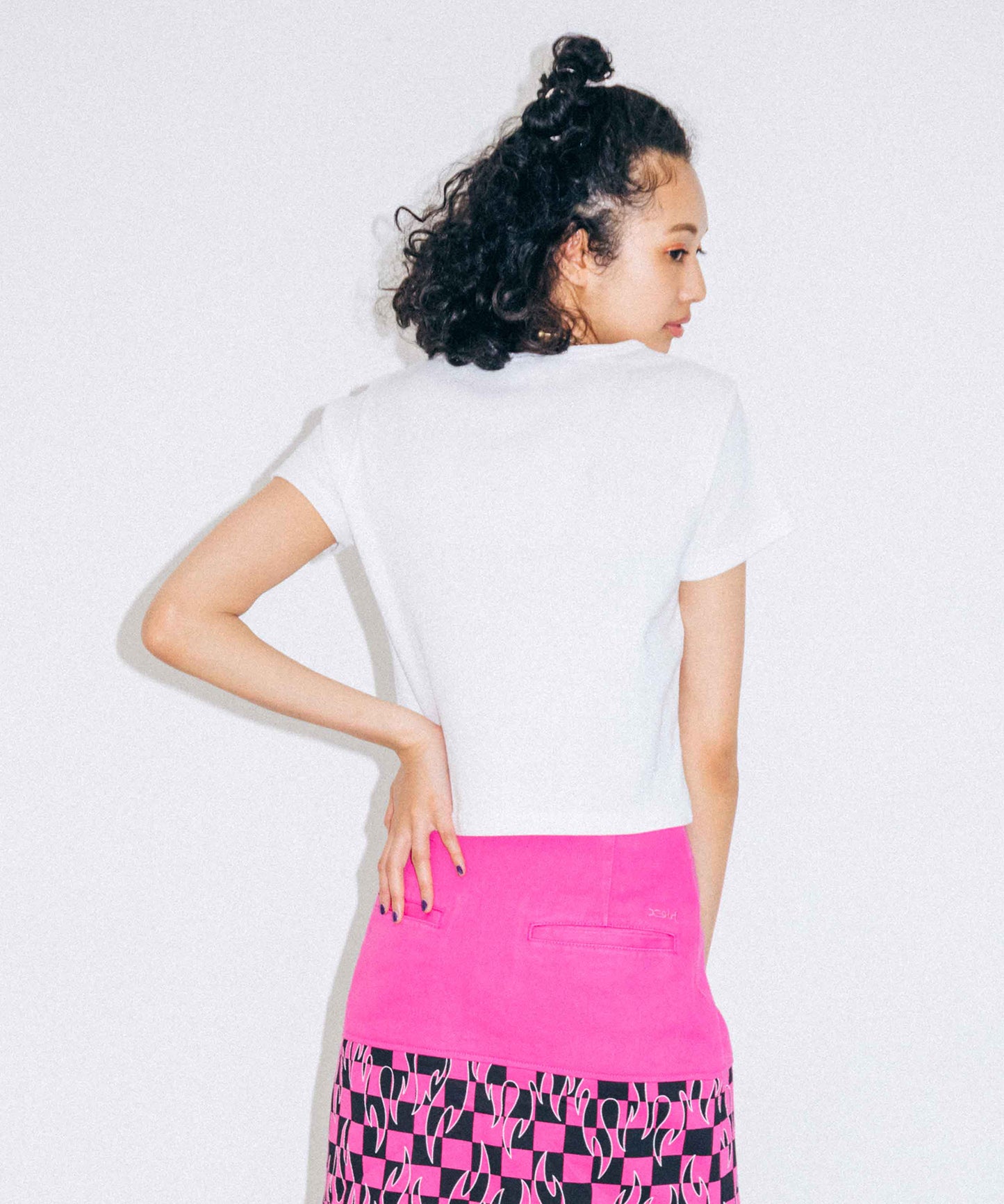 X-girl x FALINE ALOHA GIRL S/S BABY TEE