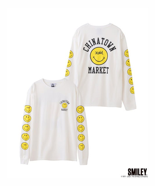 X-girl × CHINATOWN MARKET WINKY L/S TEE