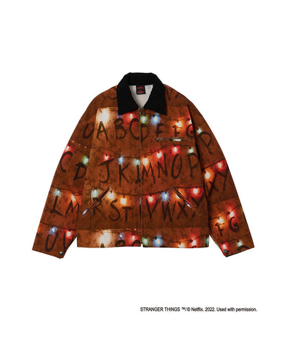 X-girl x STRANGER THINGS WORK JACKET