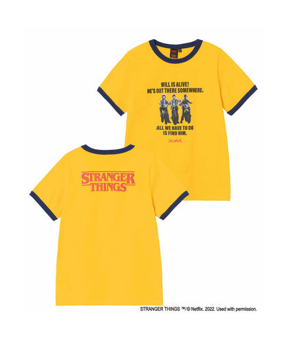 X-girl x STRANGER THINGS BOYS RINGER S/S TEE
