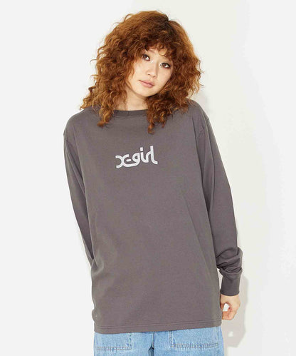 WASHED FACE LOGO L/S TEE