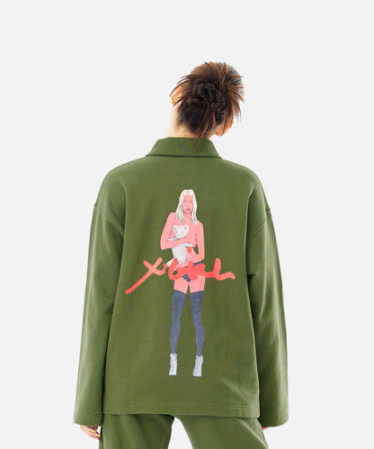 X-girl x T-REX SWEAT JACKET