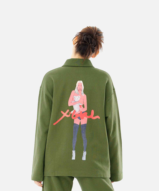 X-girl x T-REX SWEAT JACKET