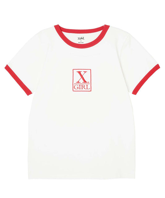 SQUARE LOGO S/S CLASSIC RINGER TEE