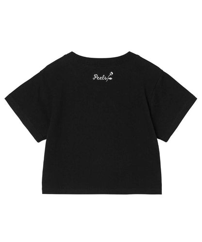 X-girl x Peels  HOLLOW PATCH S/S CROPPED TEE