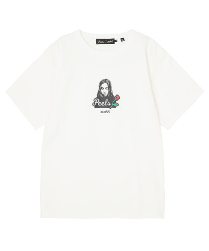 X-girl x Peels FACE S/S TEE