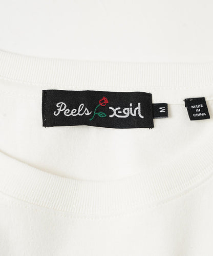 X-girl x Peels FACE S/S TEE