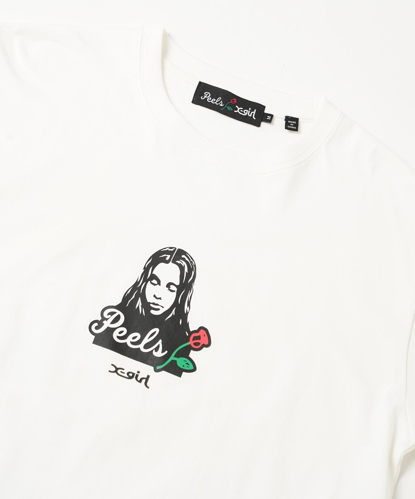 X-girl x Peels FACE S/S TEE