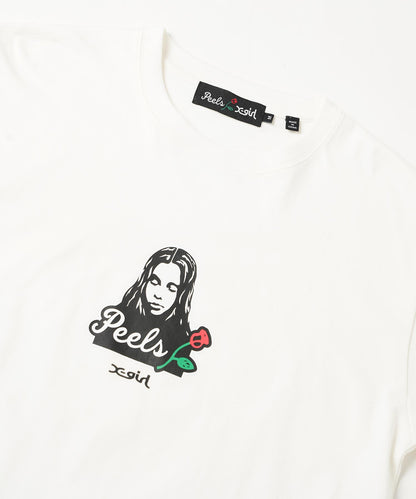 X-girl x Peels FACE S/S TEE